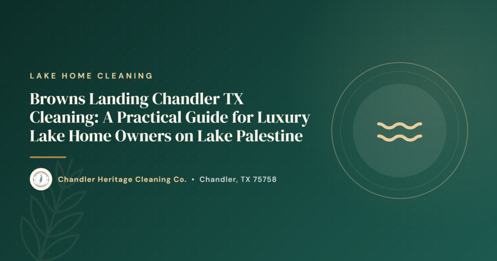 Browns Landing Chandler TX Cleaning: A Practical Guide for Luxury Lake Home Owners on Lake Palestine