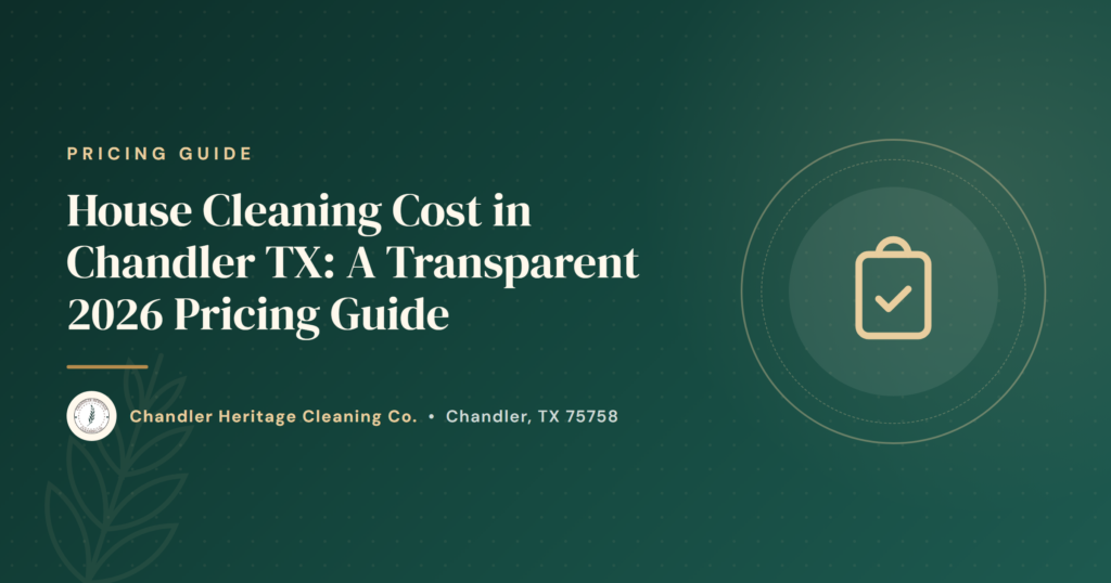 House Cleaning Cost in Chandler TX - A Transparent 2026 Pricing Guide