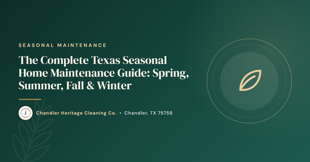 The Complete Texas Seasonal Home Maintenance Guide: Spring, Summer, Fall & Winter