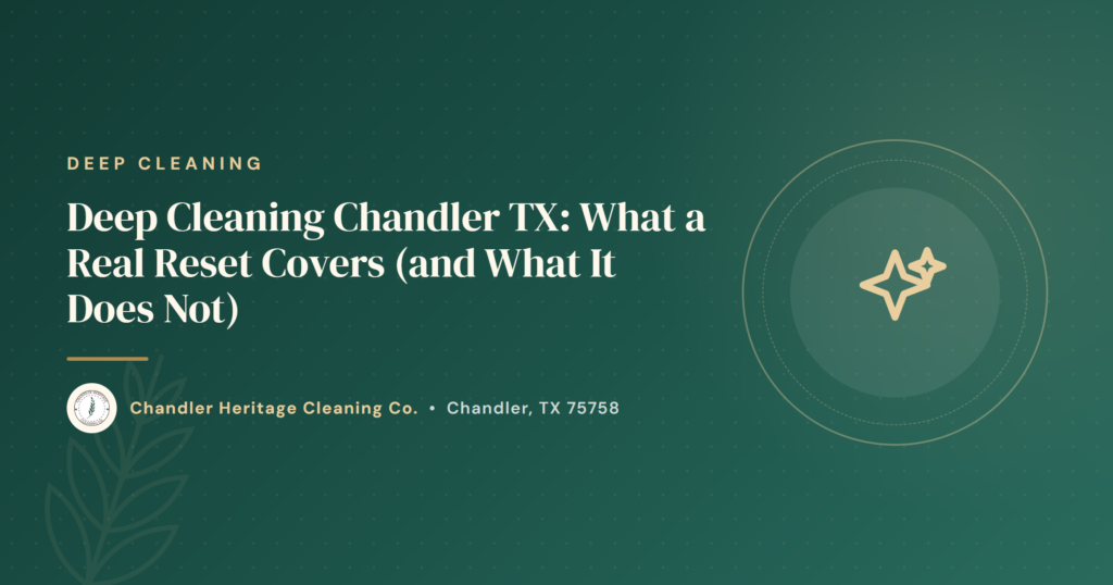 Deep cleaning Chandler TX — real reset for fans, grout, and appliance interiors